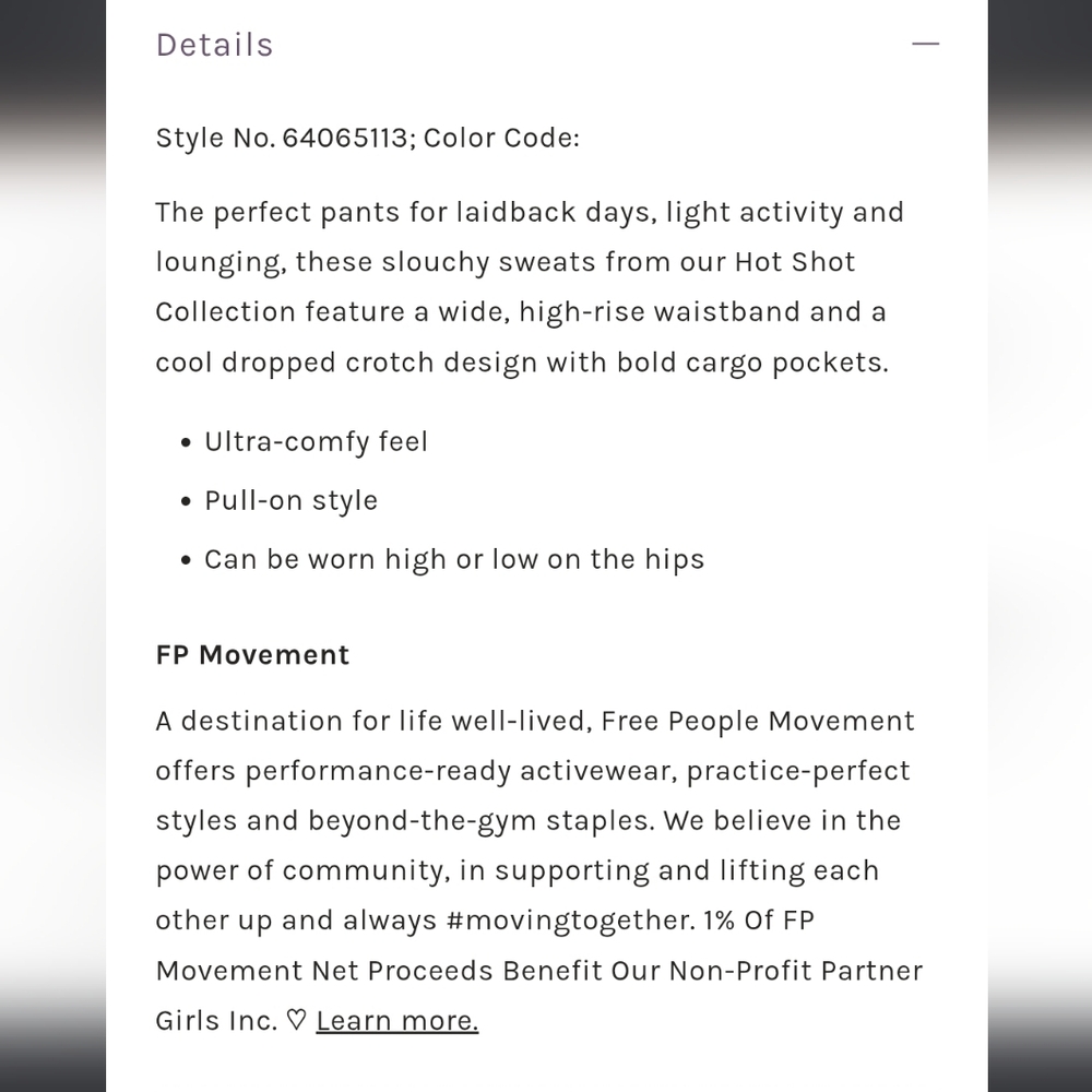 "Hot Shot Pants", By "Free People Movement" In "Oxford Blue" 🩵 - Picture 2 of 16